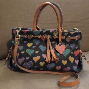 Vintage Dooney and Bourke heart purse.